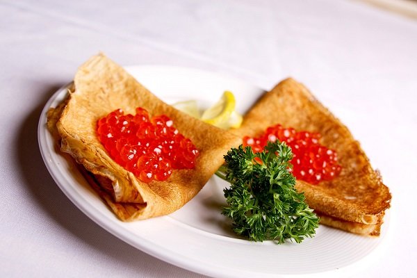 Блины с икрой