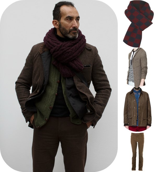Как это носить: 5 мужских образов с объемным шарфом
