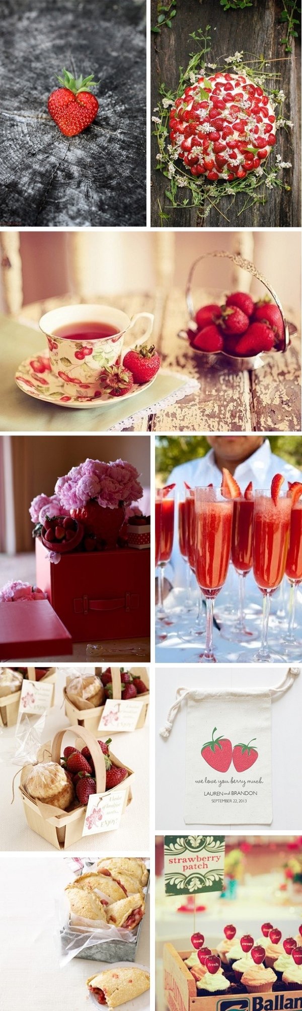 Идеи для летних фруктовых вечеринок: клубничная
