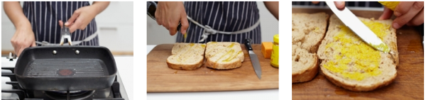 Три хлебные идеи на завтрак: простые тосты и два сендвича