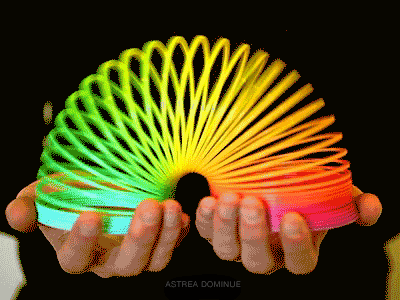 Rainbow Slinky Animated Gif from infinite-pulse on Tumblr