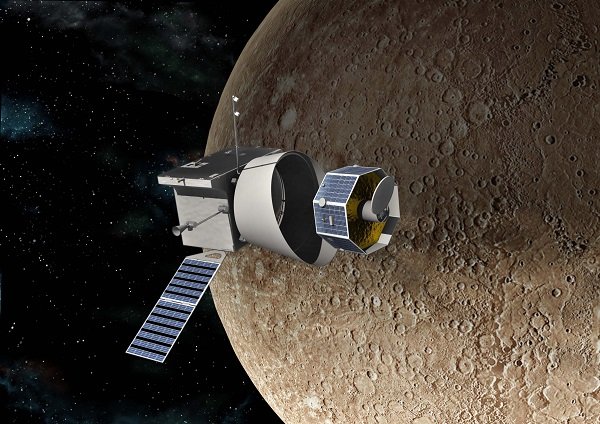 Bepi Colombo - Mission to Mercury (artist view) MMO separation at Mercury