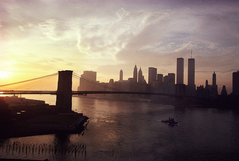 View of Lower Manhattan from the Manhattan Bridge, November 1979